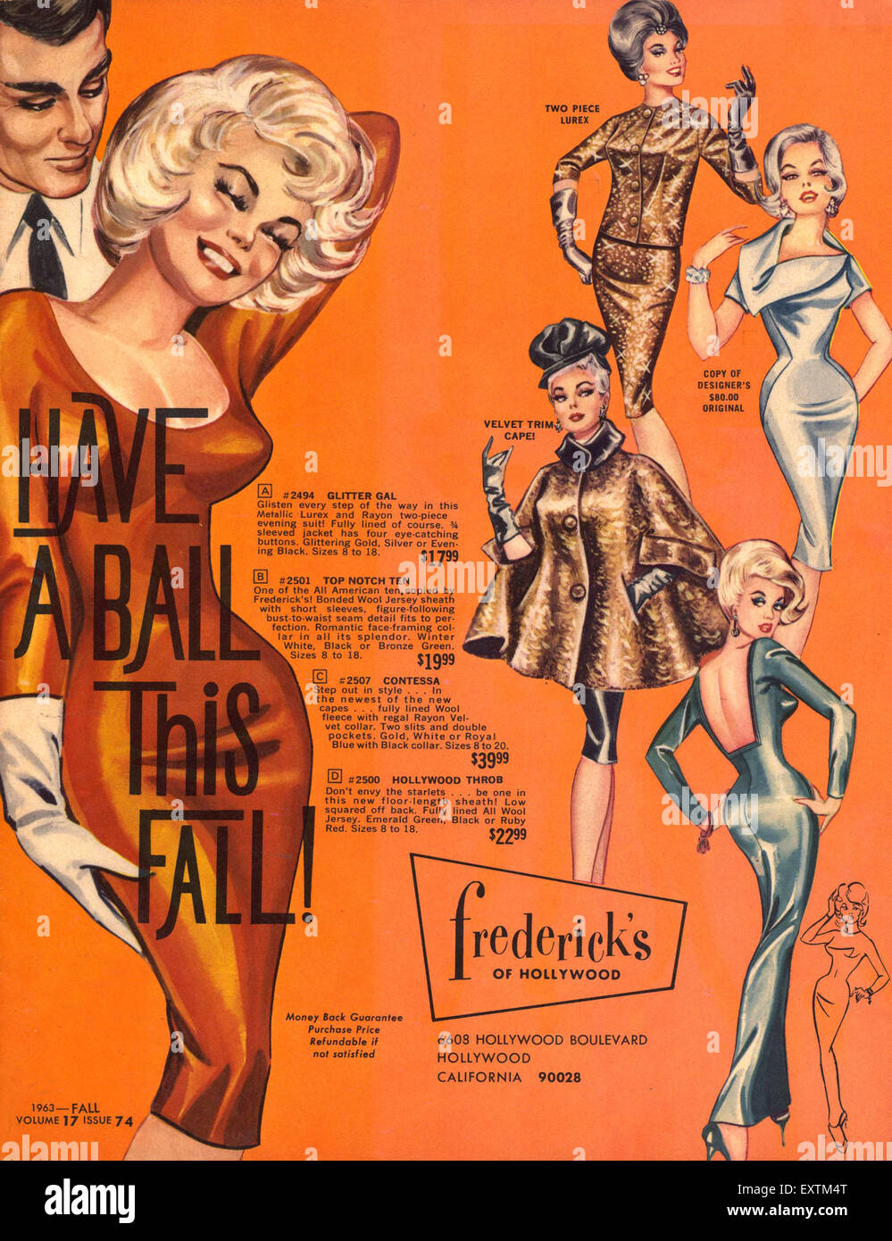 1960s USA Frederick's of Hollywood Catalogue Cover Stock Photo Alamy