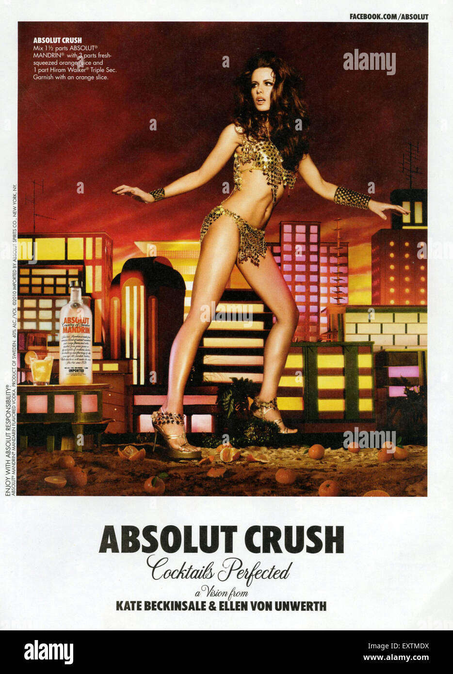 2010s UK Absolut Magazine Advert Stock Photo