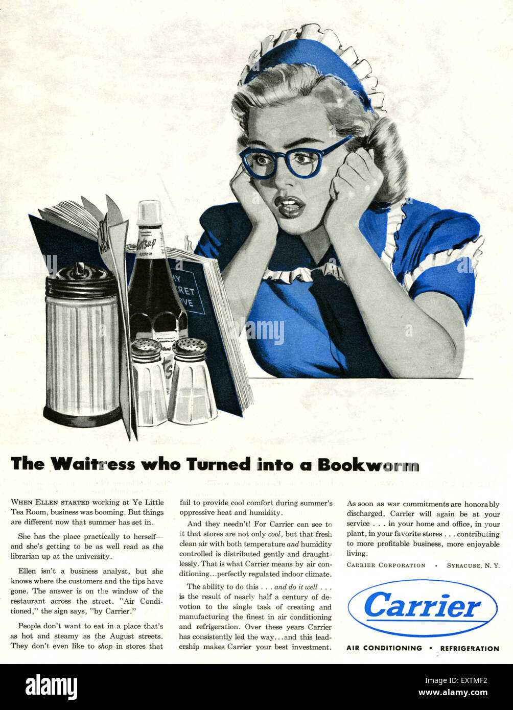 1940s USA Carrier Magazine Advert Stock Photo