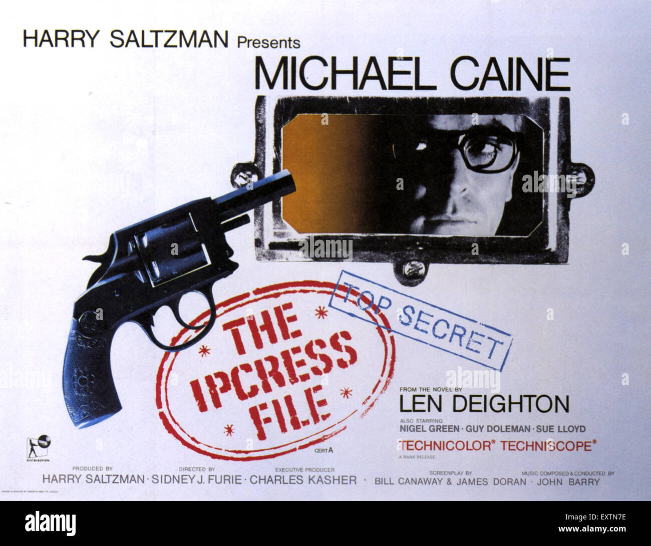 1960s UK The Ipcress File Film Poster Stock Photo