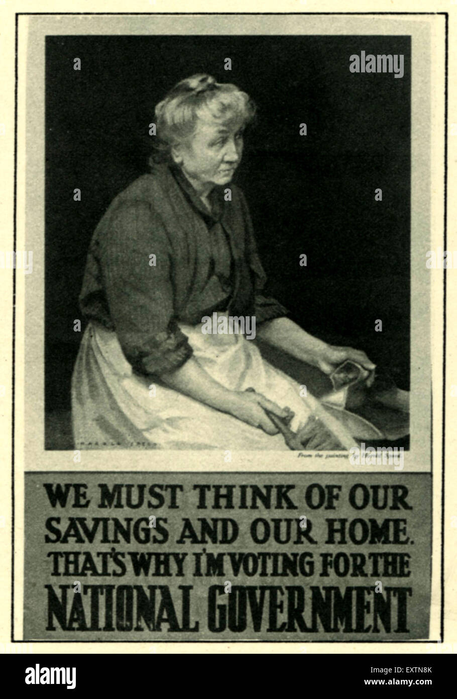 1930s UK National Government Poster Stock Photo Alamy