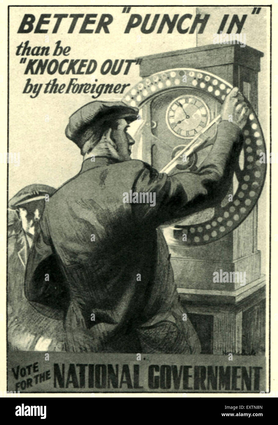 1930s UK National Government Poster Stock Photo Alamy