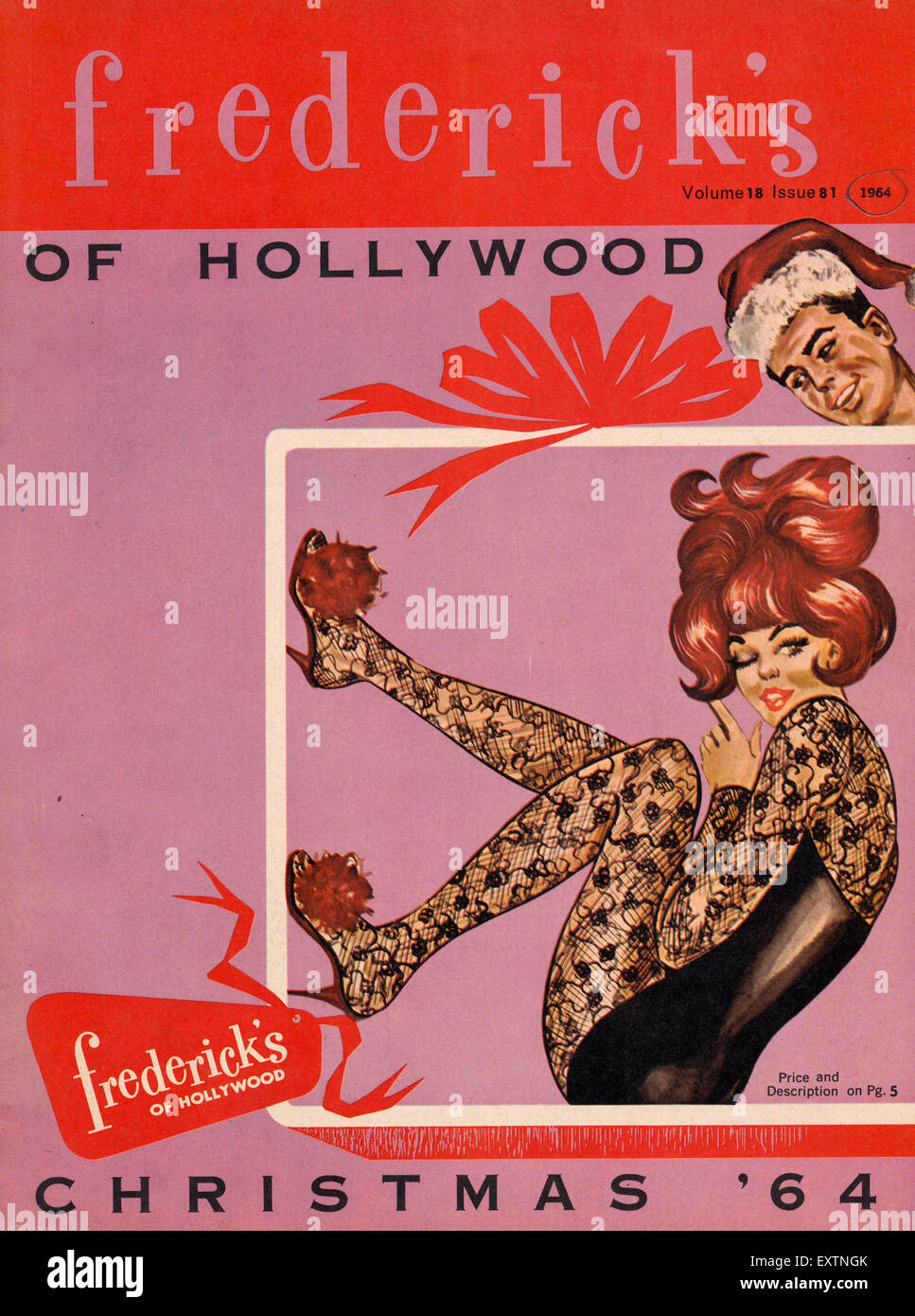 1960s USA Frederick's of Hollywood Catalogue Cover Stock Photo