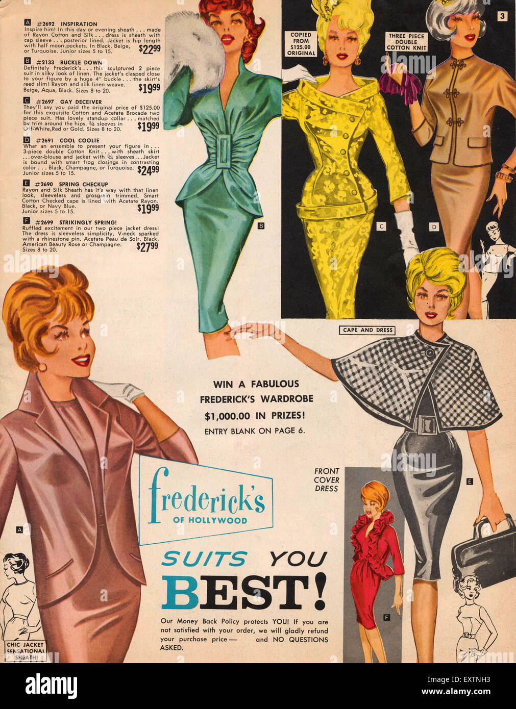 1960s USA Frederick's of Hollywood Catalogue/ Brochure Plate Stock