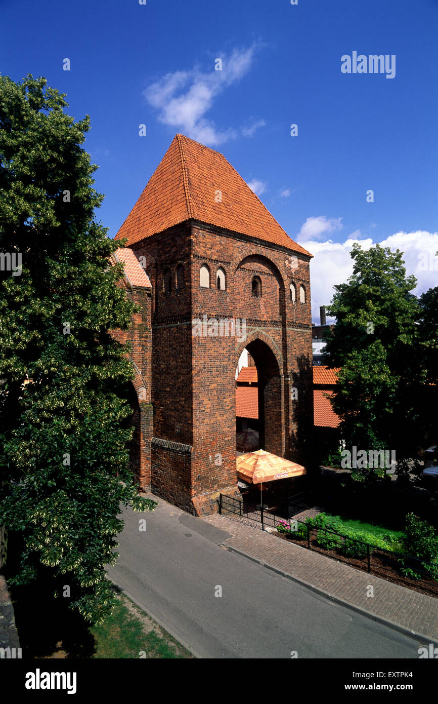 Poland, Torun, the Sewage Tower of the Teutonic Knights castle Stock Photo