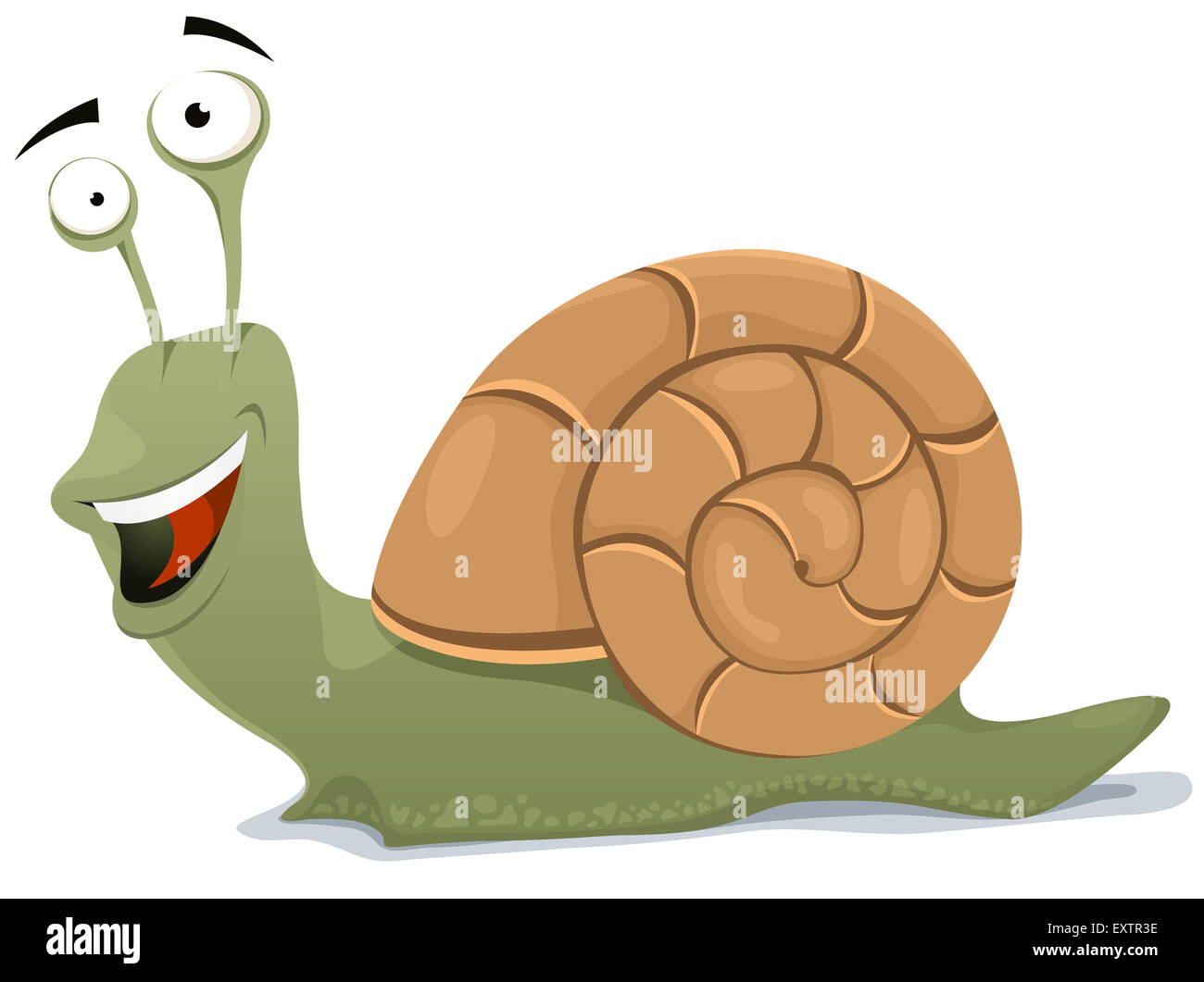 Snail cartoon character hi-res stock photography and images - Alamy