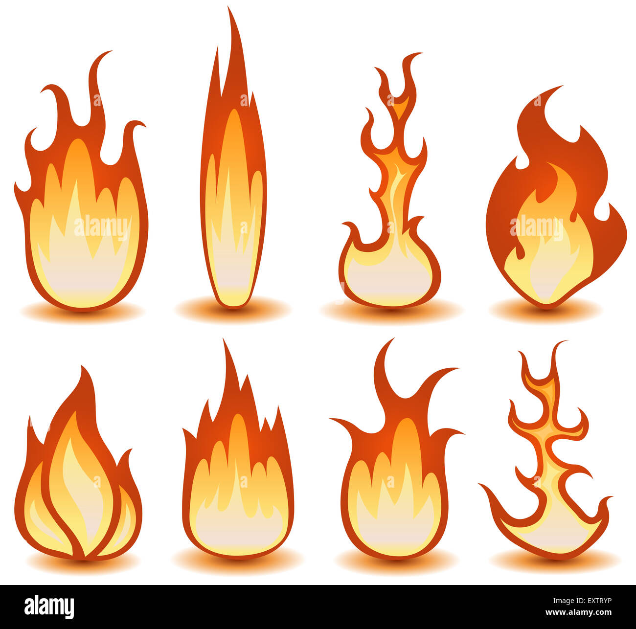 Cartoon flames hi-res stock photography and images - Alamy