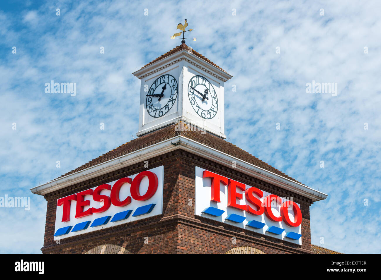 Tesco Superstore at Exmouth, Devon, UK Stock Photo Alamy
