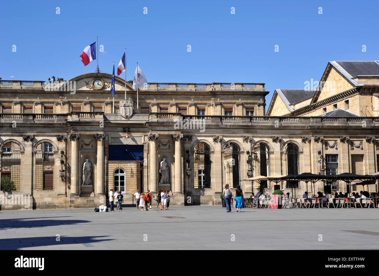 France, Bordeaux, Palais Rohan, town hall Stock Photo