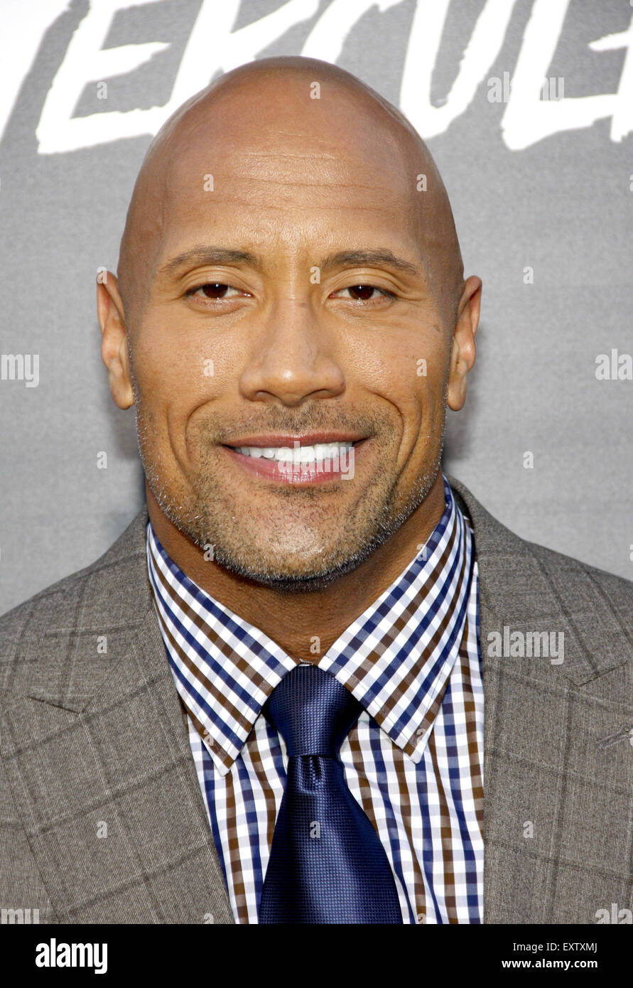 Dwayne Johnson at the Los Angeles premiere of 