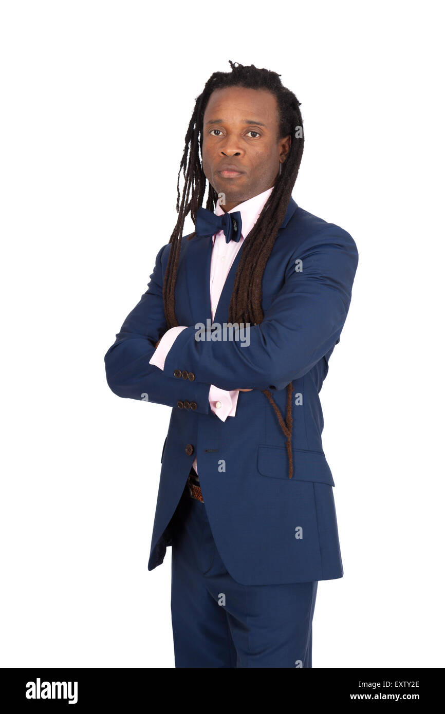 Handsome man with dreadlocks doing different expressions in different ...