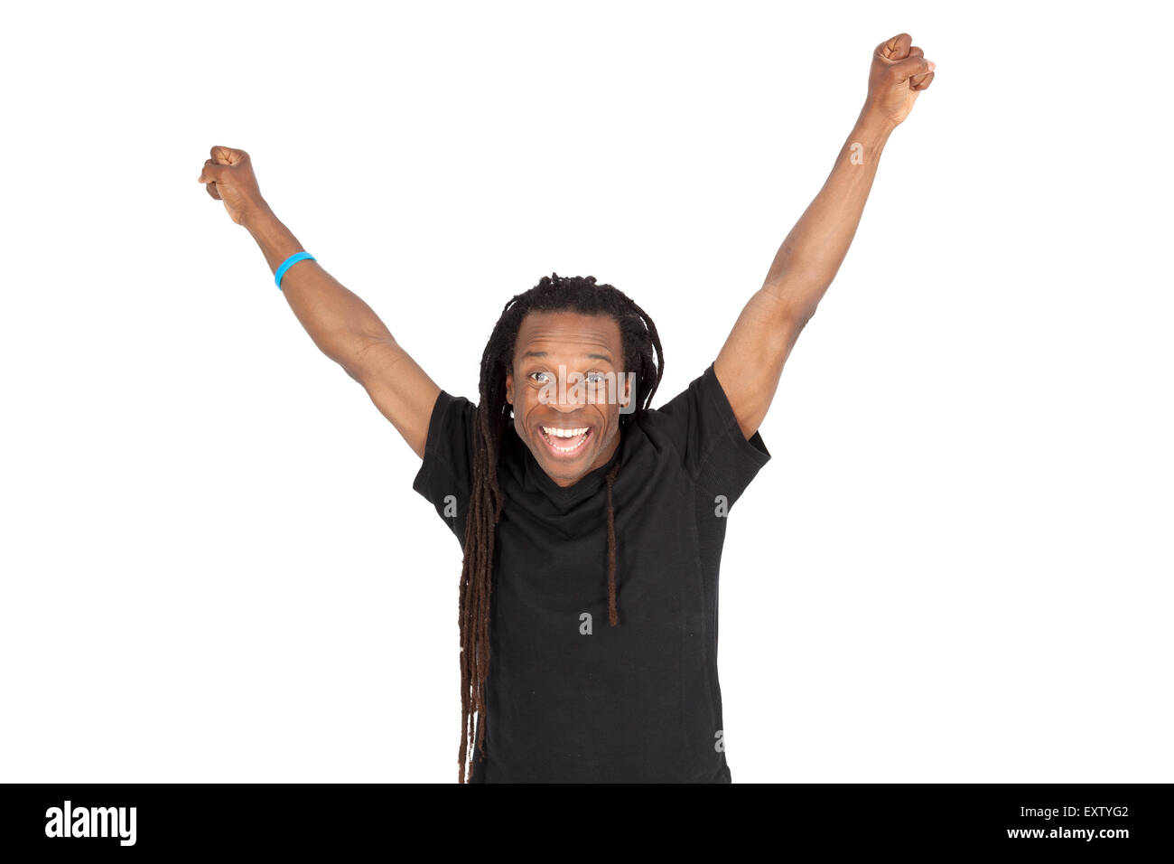 Handsome man with dreadlocks doing different expressions in different ...