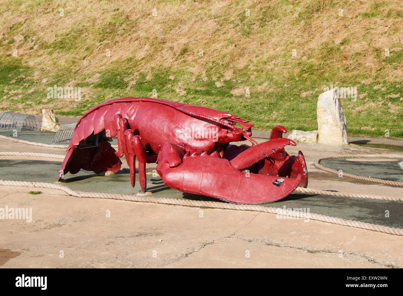 Crab feature on the Promenade, Filey North Yorkshire UK Stock Photo Alamy