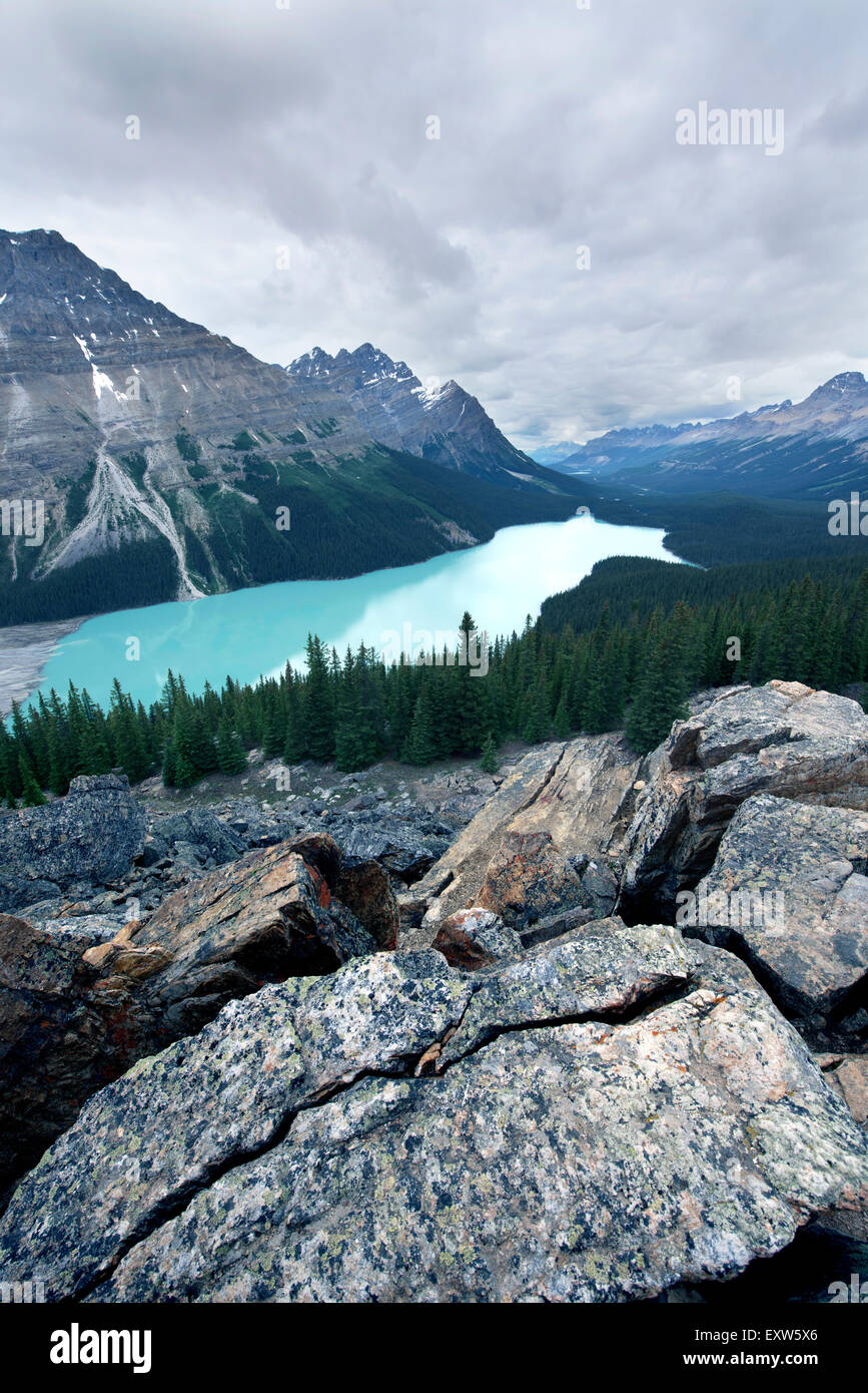 Peyto Lake in Banff National Park, Alberta, Canada Stock Photo - Alamy