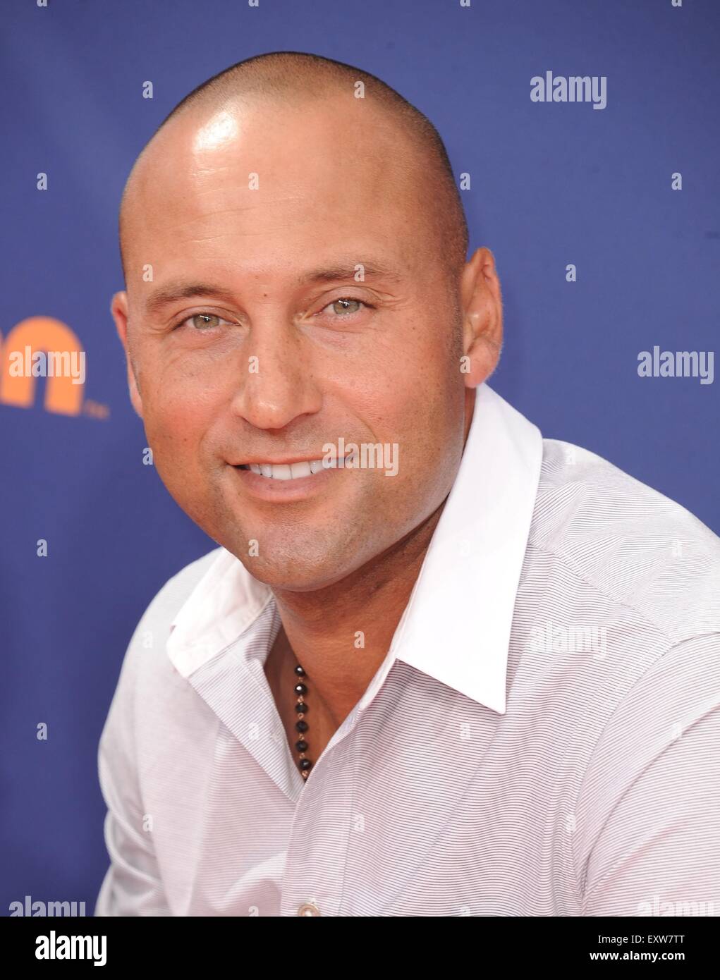 Los Angeles, California, USA. 16th July, 2015. Derek Jeter at arrivals for Nickelodeon Kids' Choice Sports Awards, Pauley Pavilion July 16, 2015. Credit:  Dee Cercone/Everett Collection/Alamy Live News Stock Photo