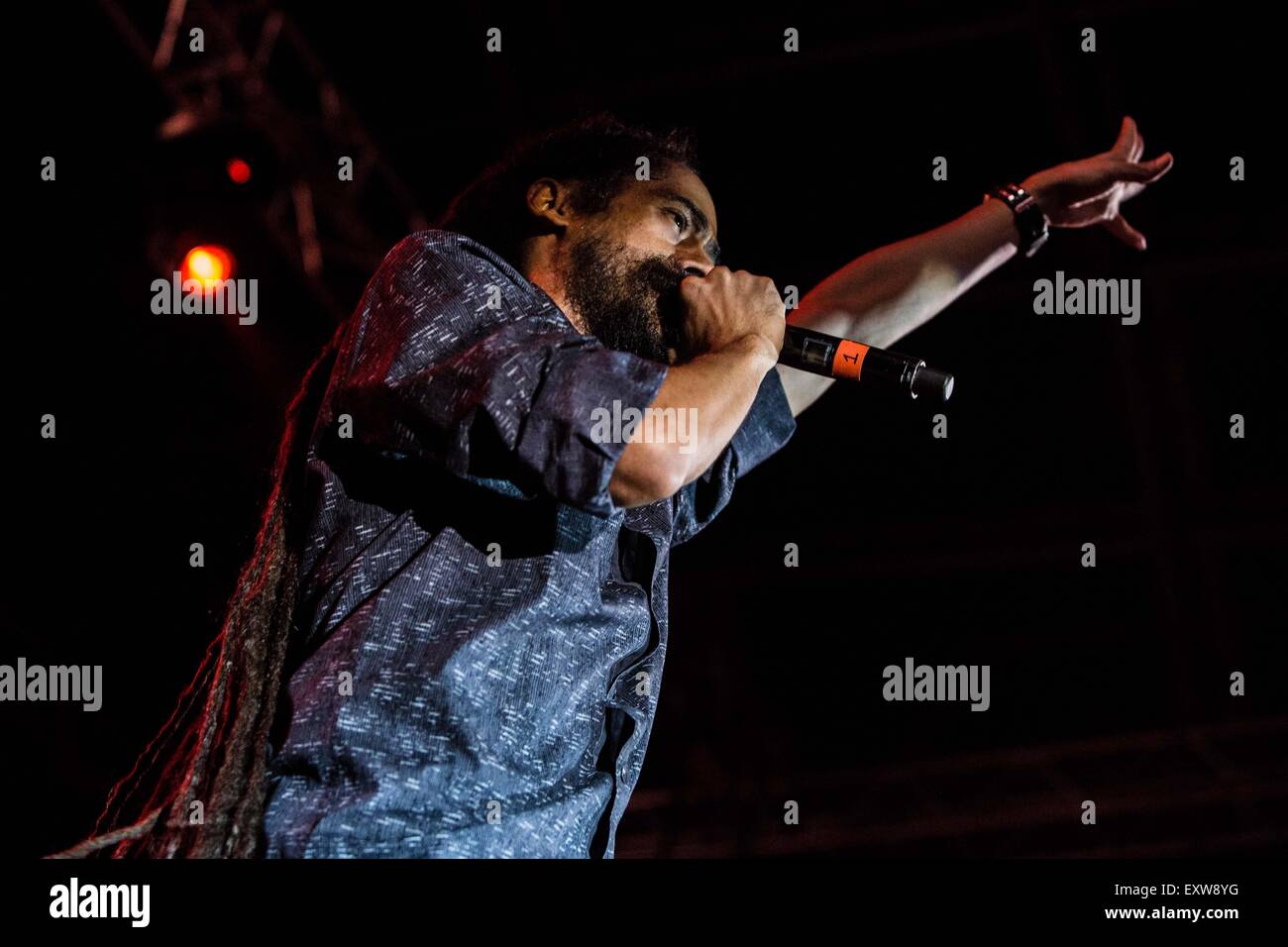 Milan, Italy 30st Juin 2015. Damian Marley performs live at Carroponte