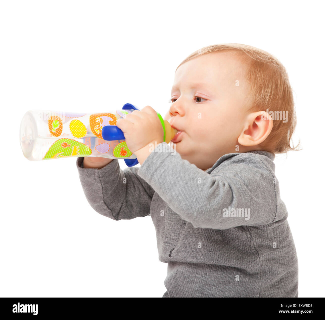 child portrait isolated on white background Stock Photo