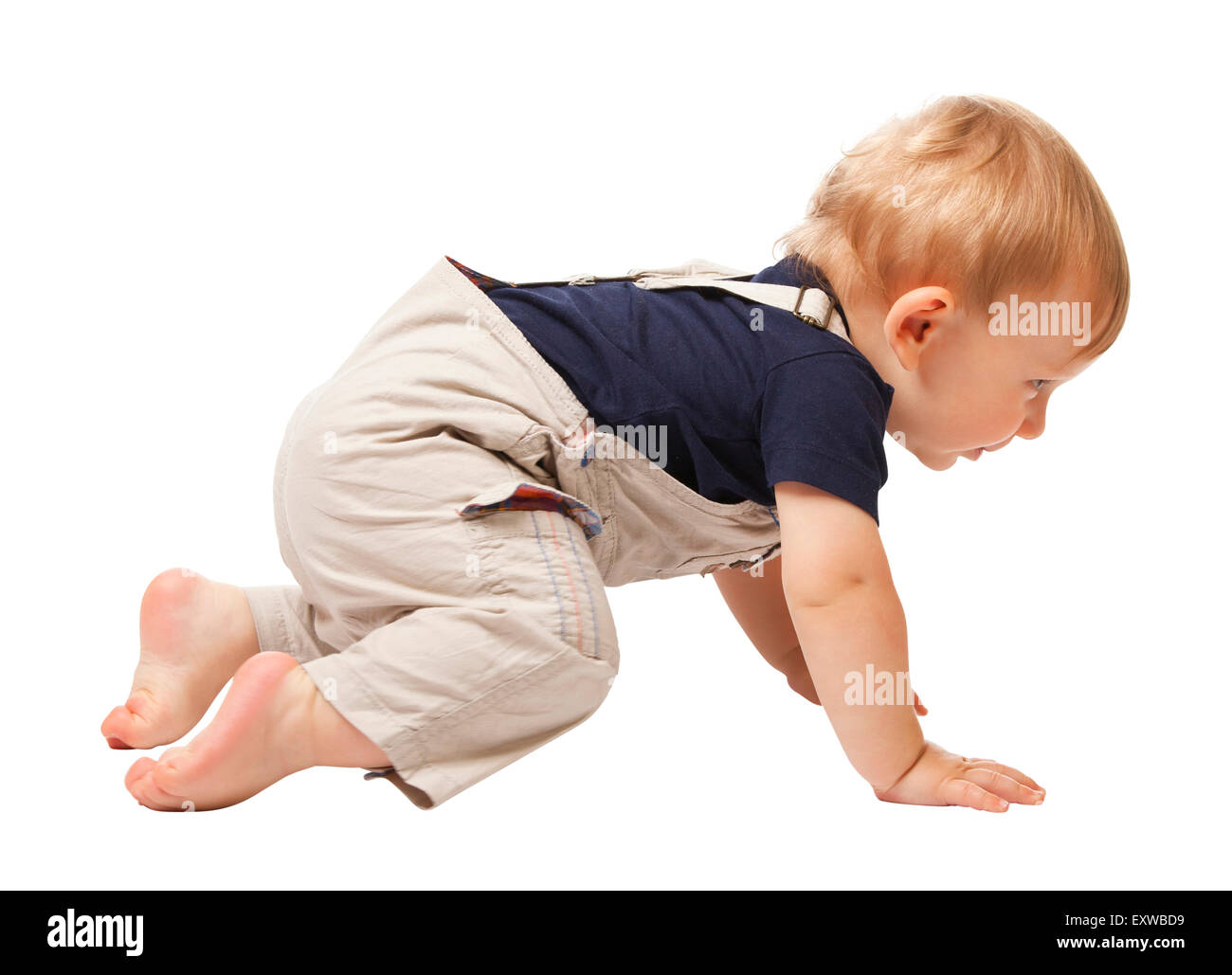 child portrait isolated on white background Stock Photo