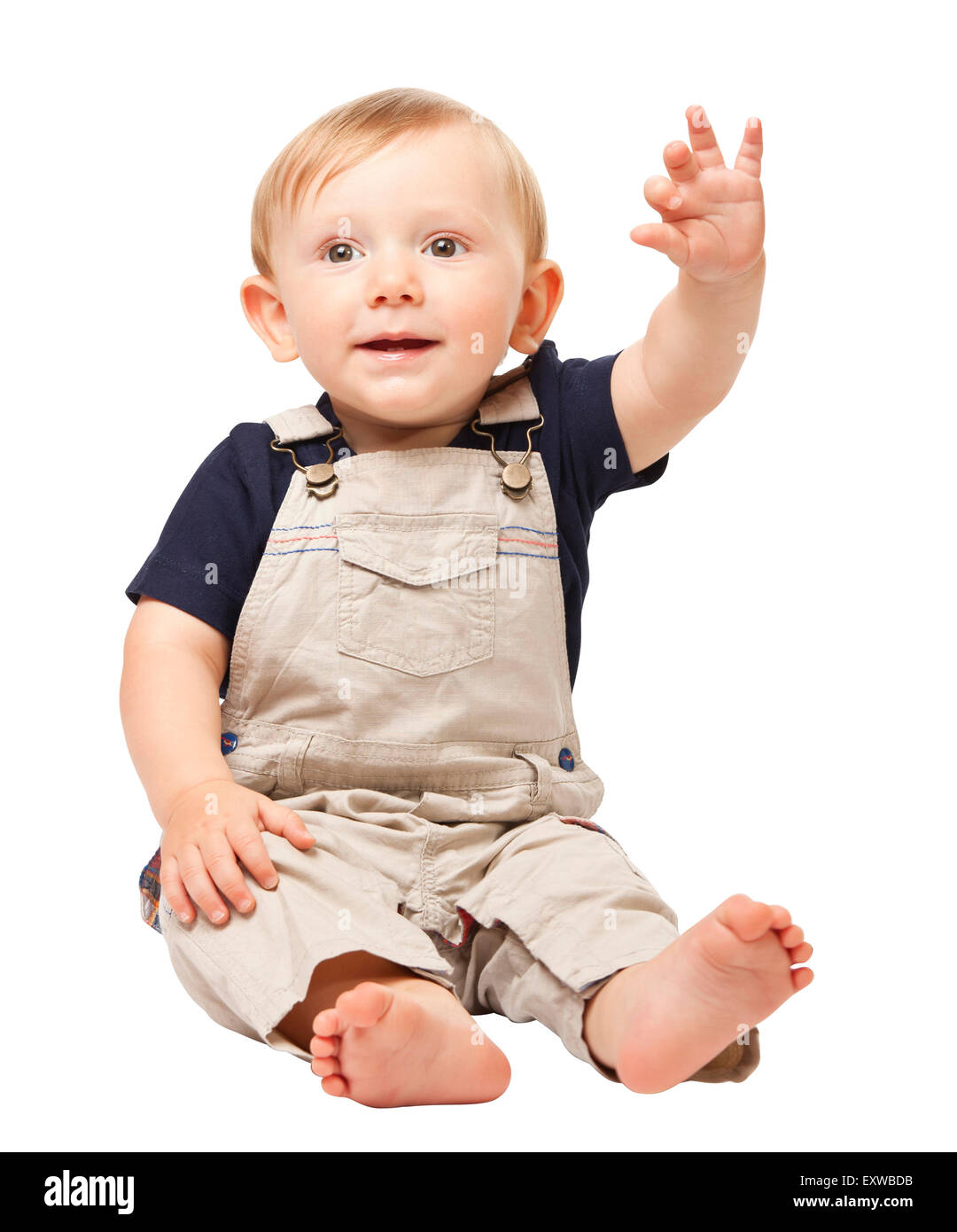 child portrait isolated on white background Stock Photo