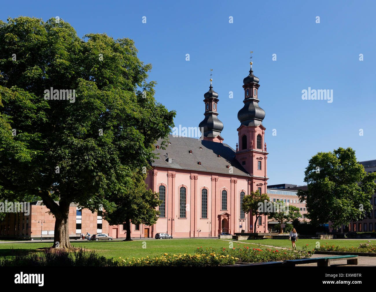 St. Peter&#39;s Church, Mainz, Rhineland-Palatinate, Germany Stock Photo