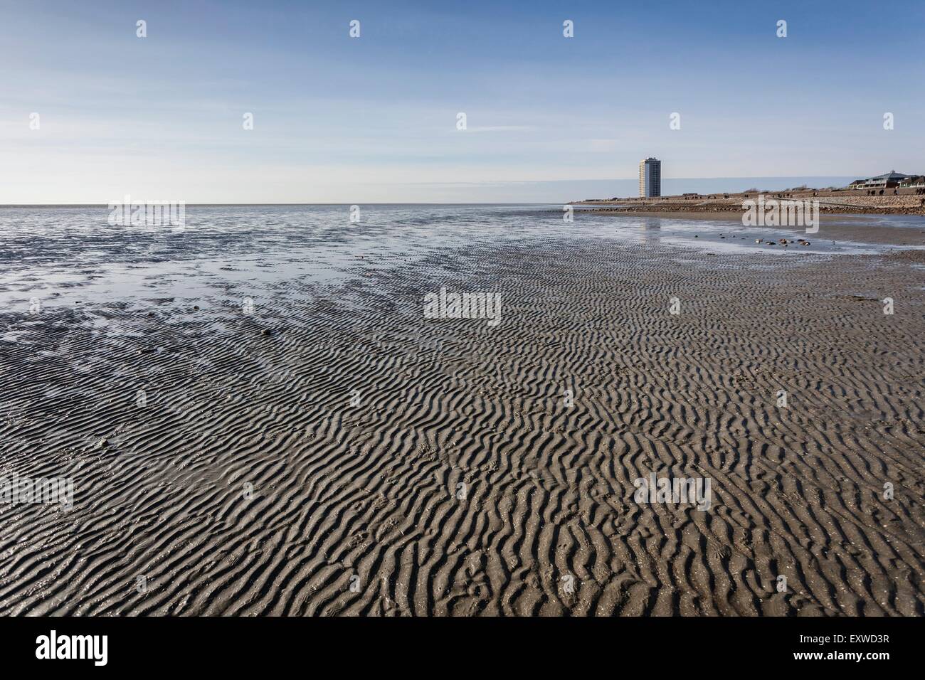 Low tide in Buesum, Schleswig-Holstein, Germany Stock Photo - Alamy