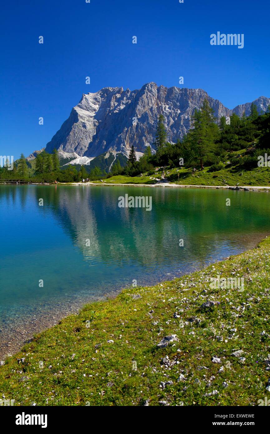 Seebensee with Zugspitze, Tyrol, Austria Stock Photo - Alamy