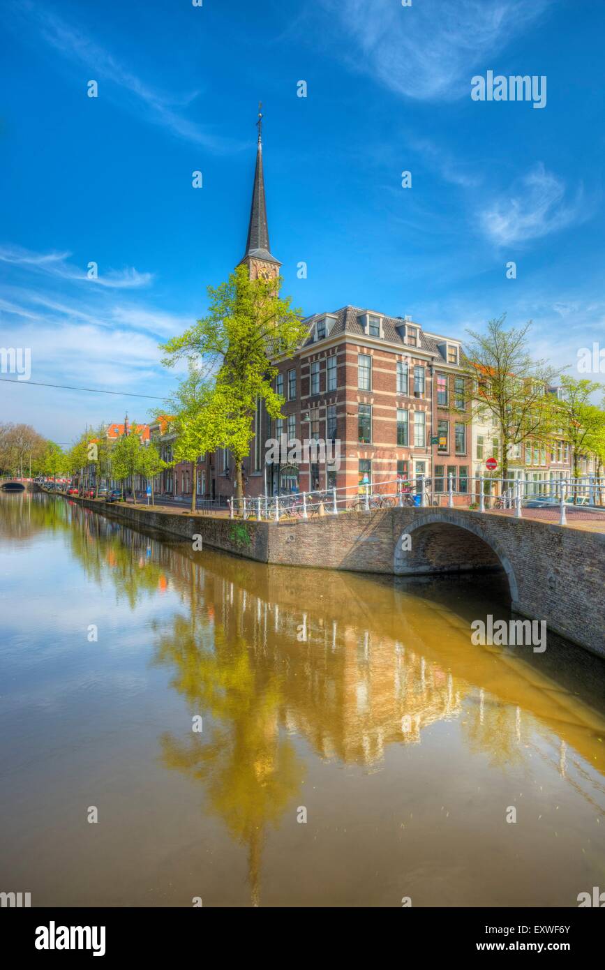 Canal in Delft, Netherlands Stock Photo