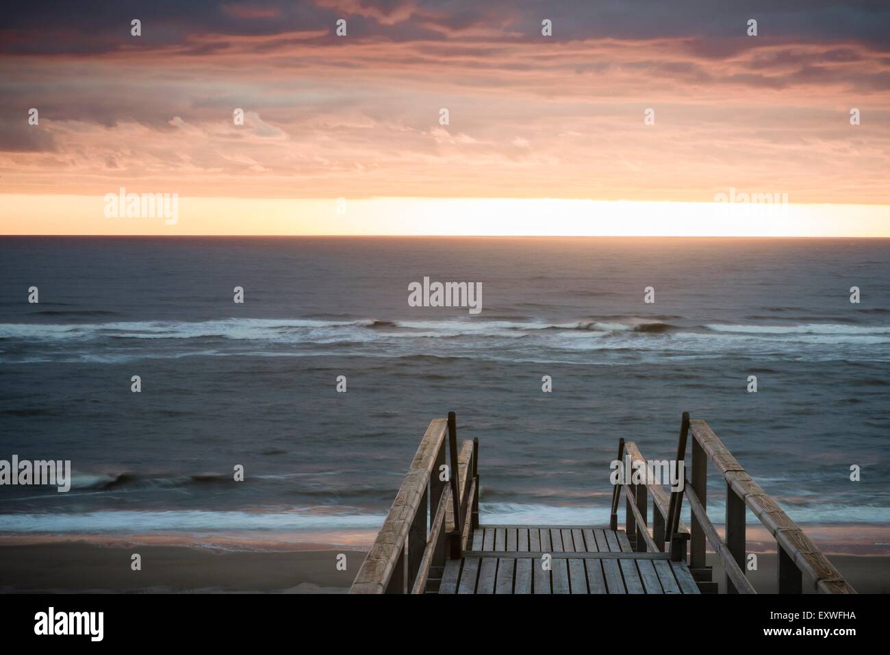 Sunset Westerland Sylt Schleswig Holstein Germany Europe