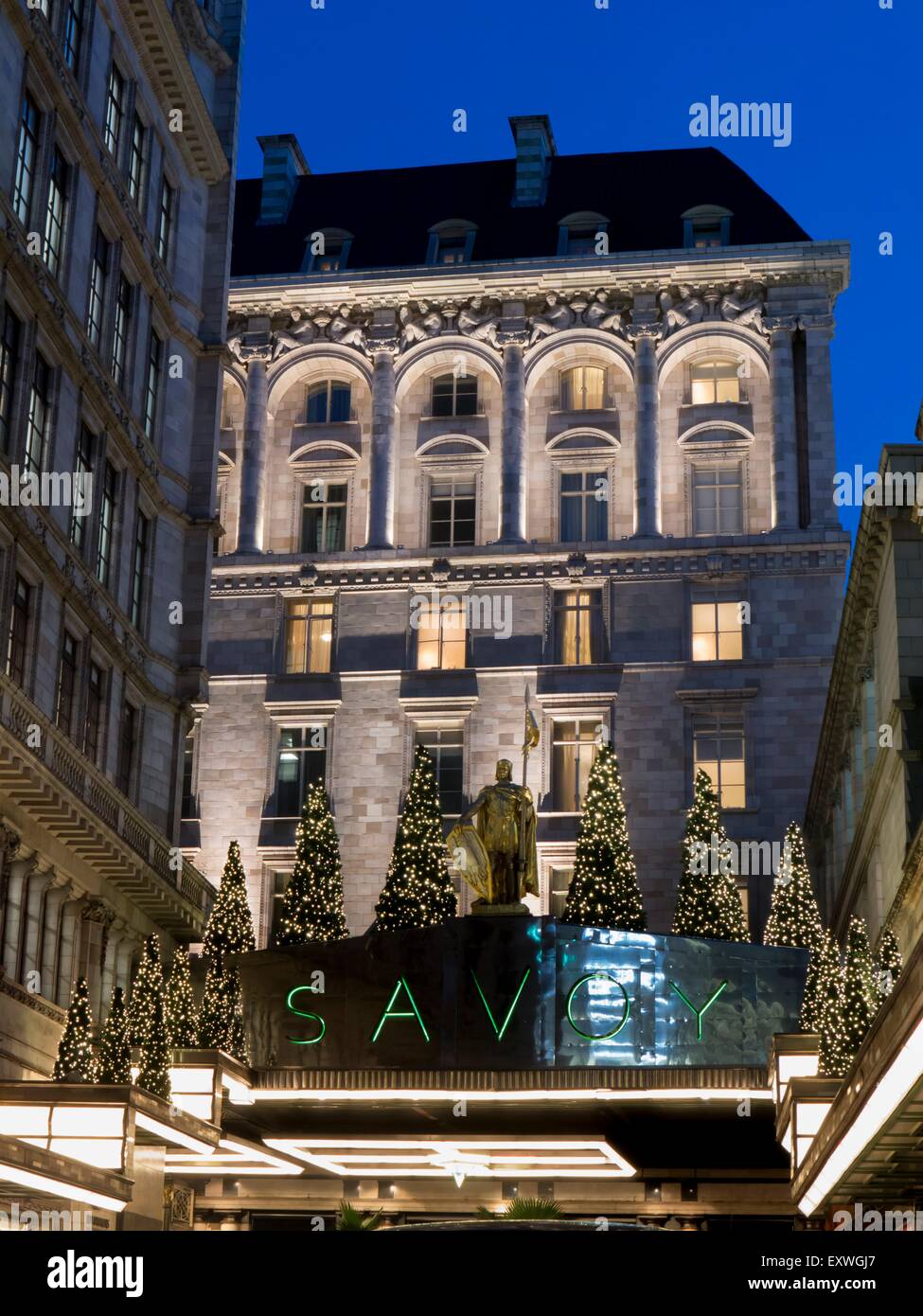 Savoy Hotel, London, UK Stock Photo