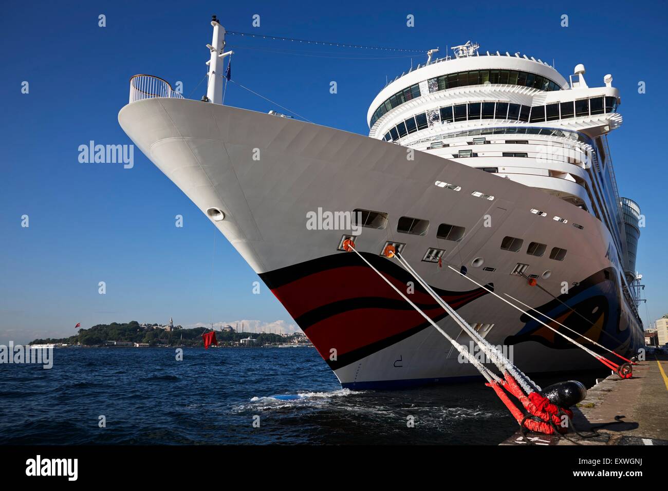 Cruise ship Aida diva, Istanbul, Turkey Stock Photo