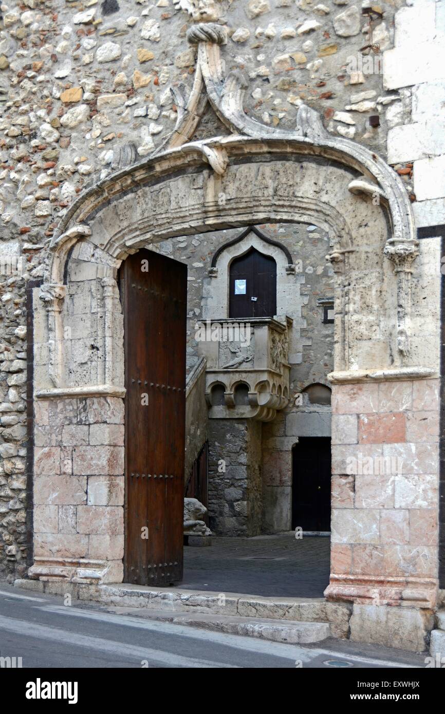 Palazzo Corvaja, Taormina, Sicily, Italy, Europe Stock Photo Alamy