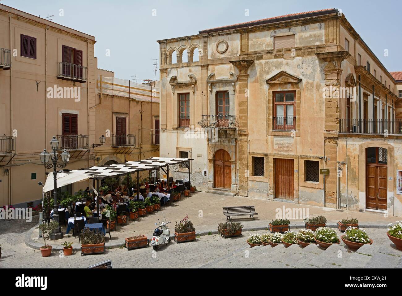 Seminario Vescovile, Cefalu, Sicily, Italy, Europe Stock Photo