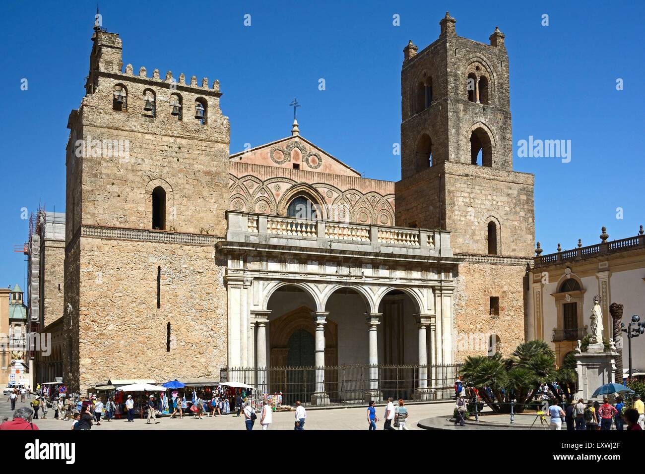 Cathedral Santa Maria Nuova, Monreale, Sicily, Italy, Europe Stock Photo