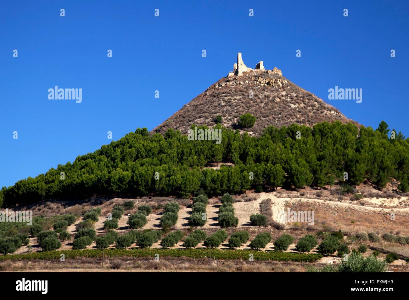 Ruin Su Nuraxi di Barumini, Sardinia, Italy Stock Photo