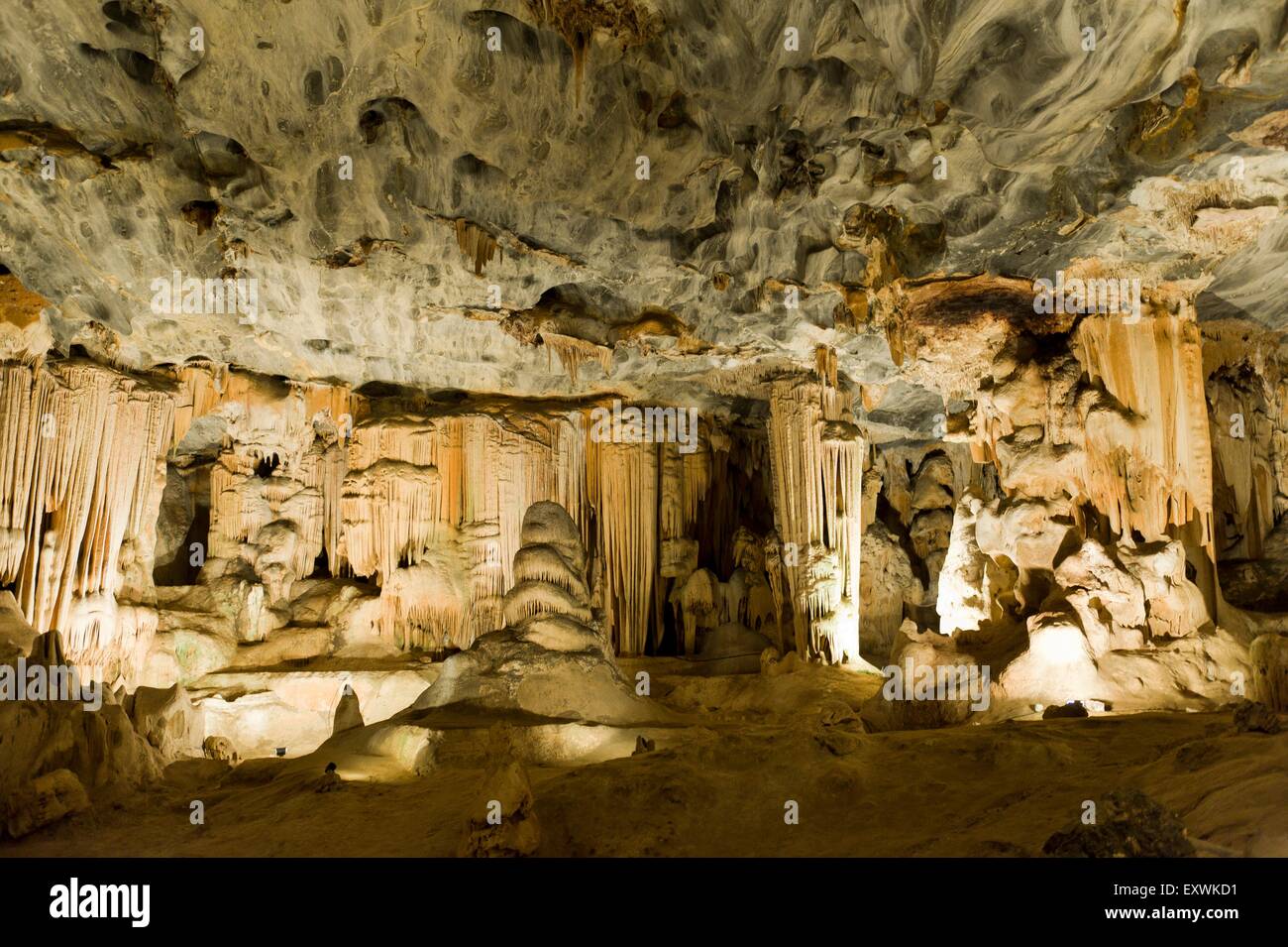 Van Zyl's Hall inside the Cango Caves, Oudtshoorn, Western Cape, South Africa Stock Photo