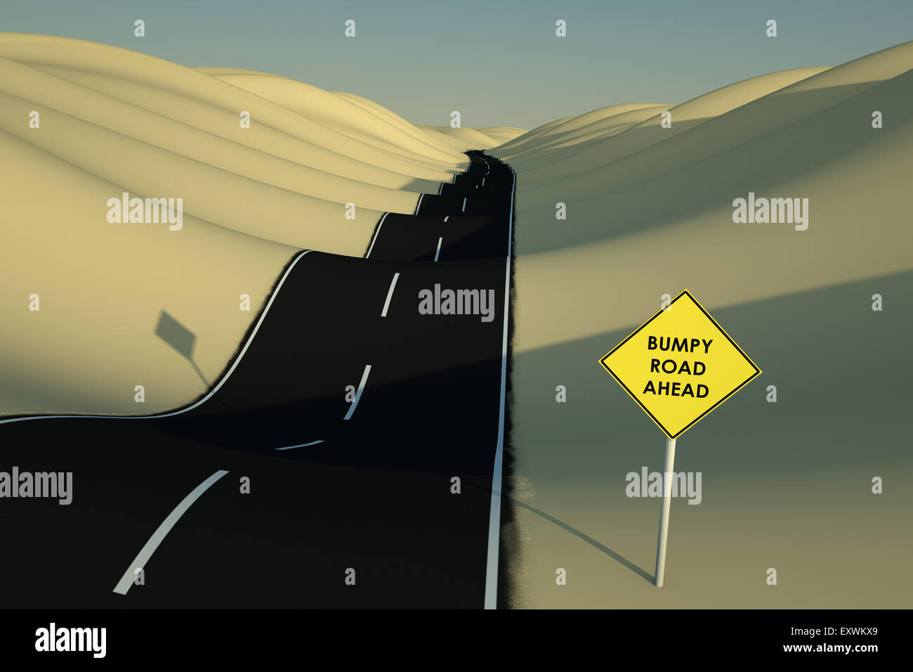 Bumpy Road Sign High Resolution Stock Photography And Images Alamy