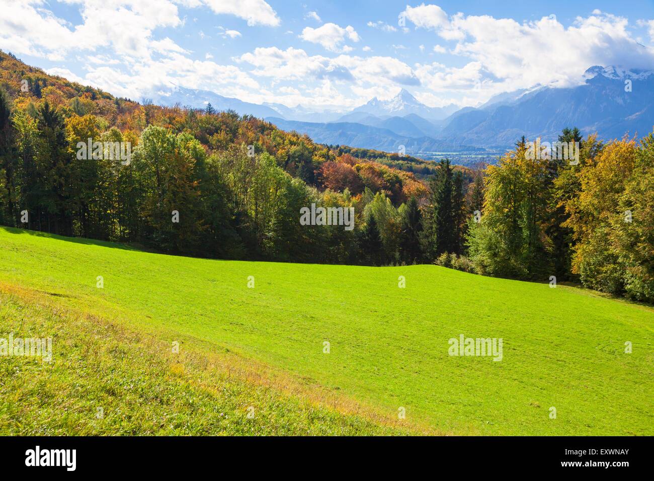 View from Gaisberg to Watzmann and Steinernes Meer, Salzachtal