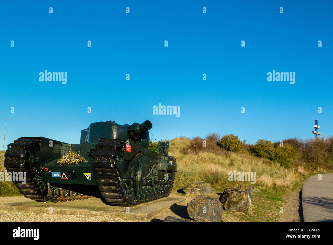 The D Day,Juno Beach, Graye Sur Mer, Calvados, Basse Normandie, France Stock Photo