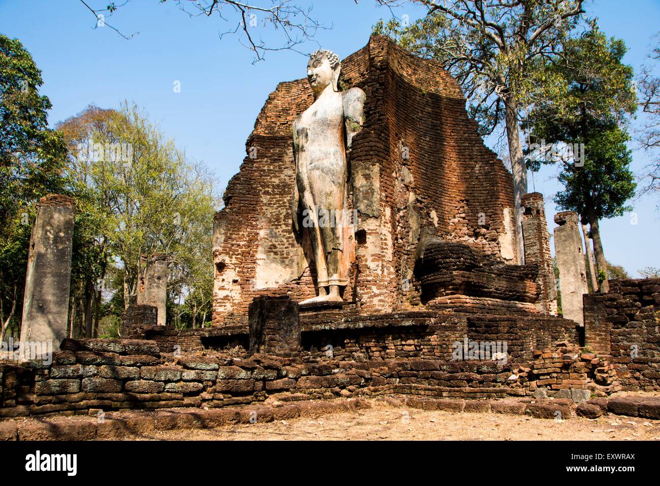 The temples of Kamphaeng Phet, Thailand Stock Photo