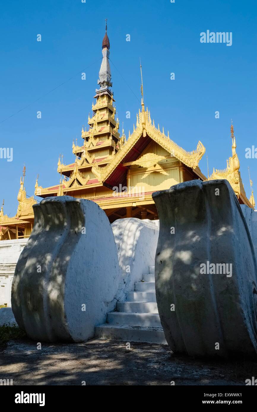 Royal Palace, Mandalay, Myanmar, Asia Stock Photo