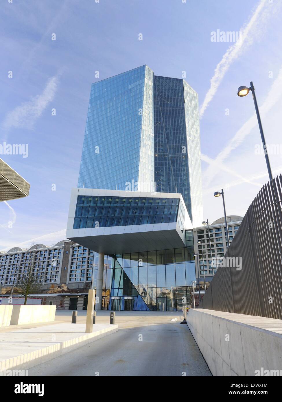Seat of the European Central Bank, Frankfurt am Main, Hesse, Germany, Europe Stock Photo