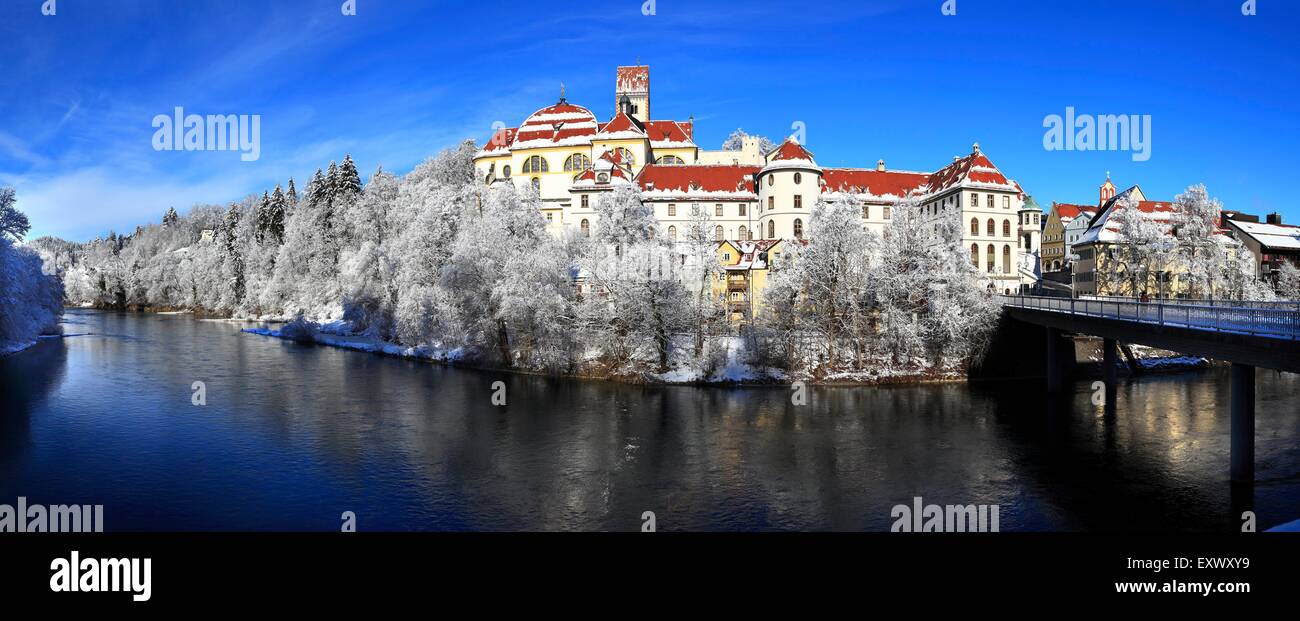 Monastery Saint Mang, Fuessen, Upper Bavaria, Germany, Europe Stock Photo