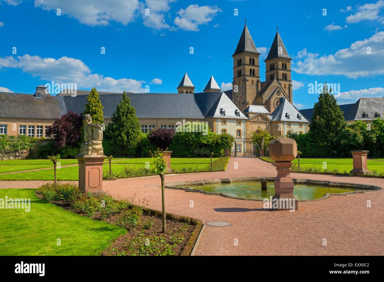 St.-Willibrord-Basilica, Echternach, Luxemburg, Europe Stock Photo