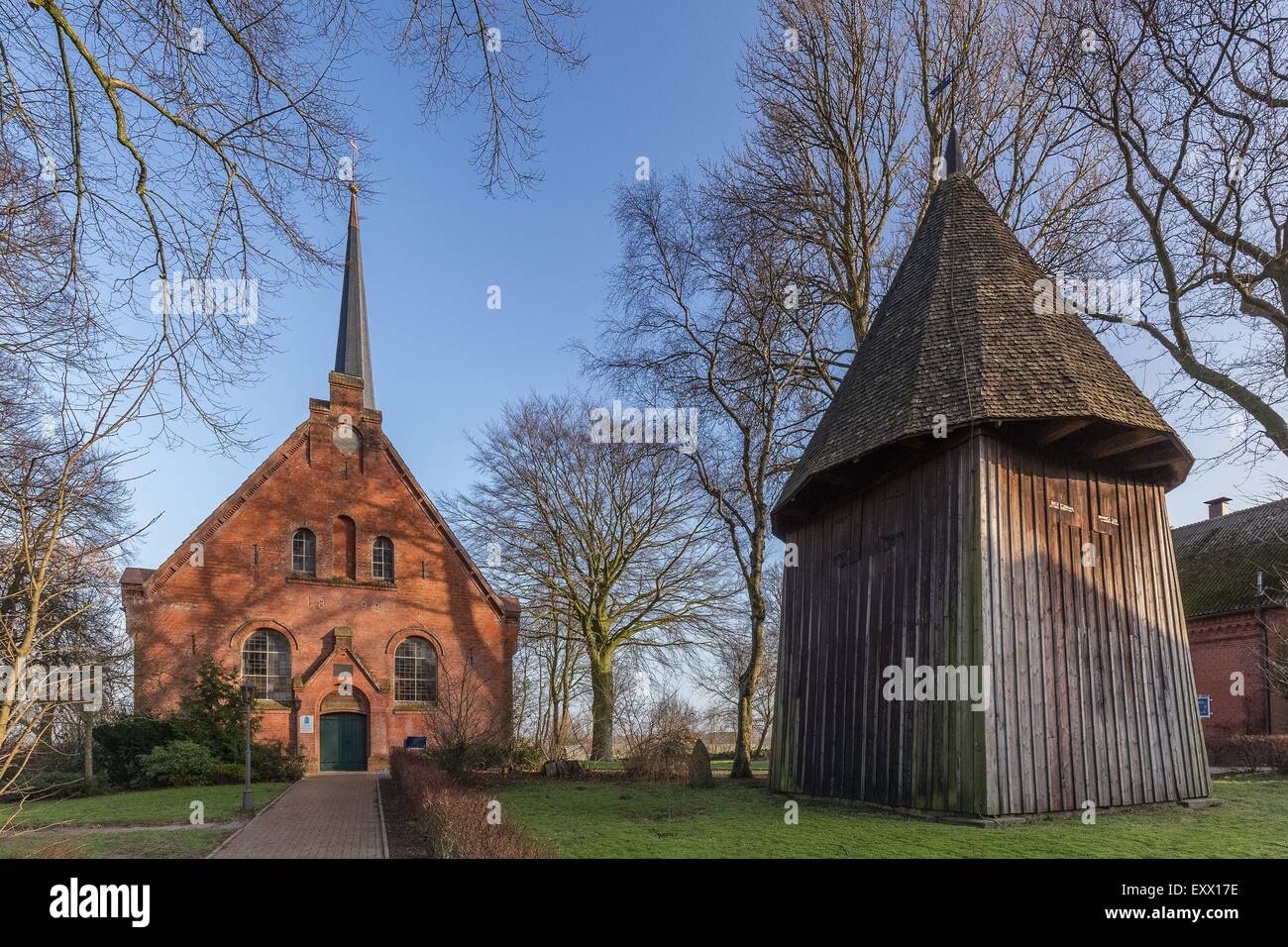 St. Marien, Delve, Schleswig-Holstein, Germany, Europe Stock Photo
