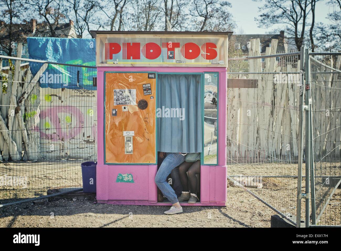 Photo booth, Altona, Hamburg, Germany, Europe Stock Photo