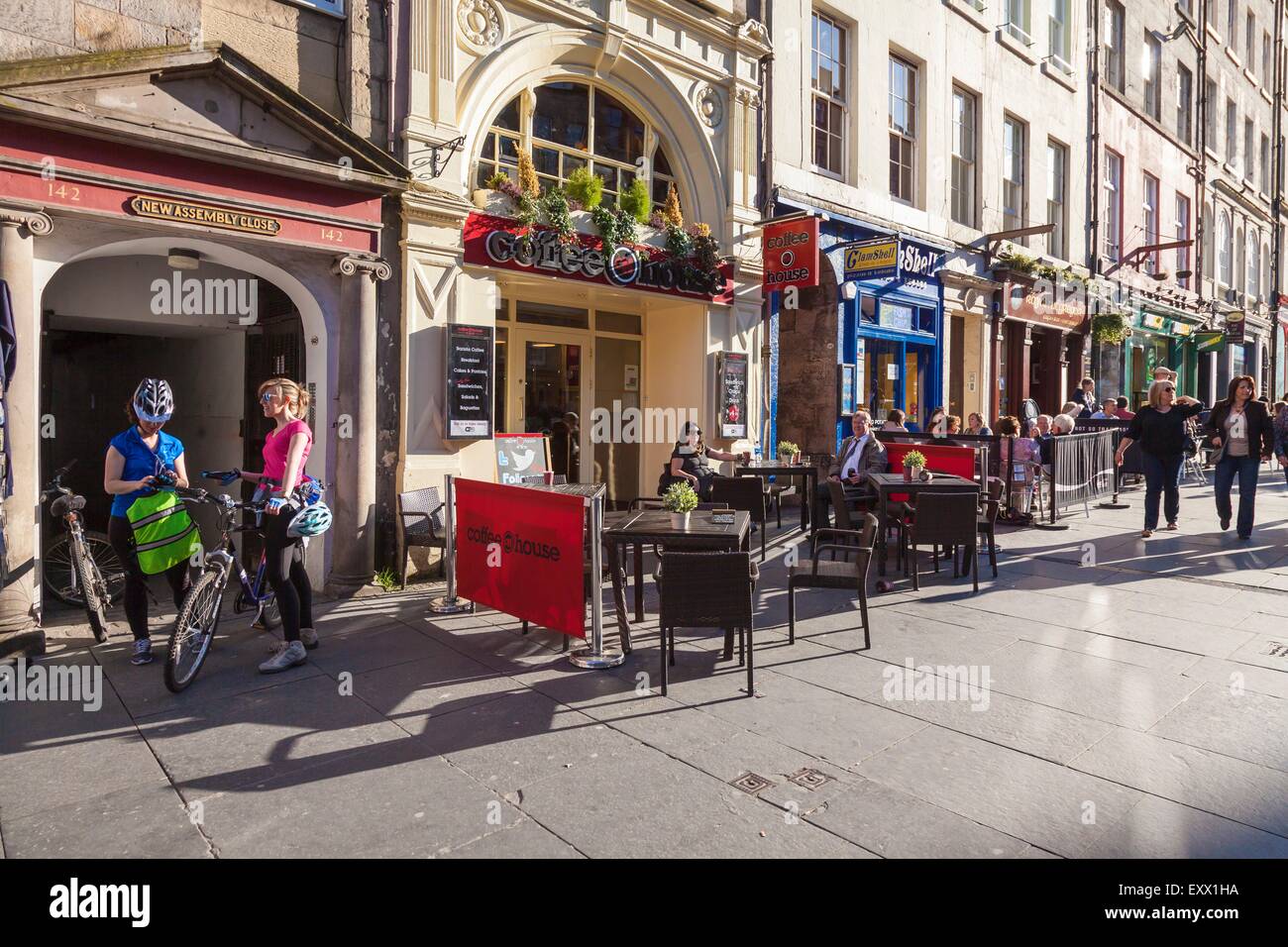 Street scene, Edinburgh, Scotland, Europe Stock Photo