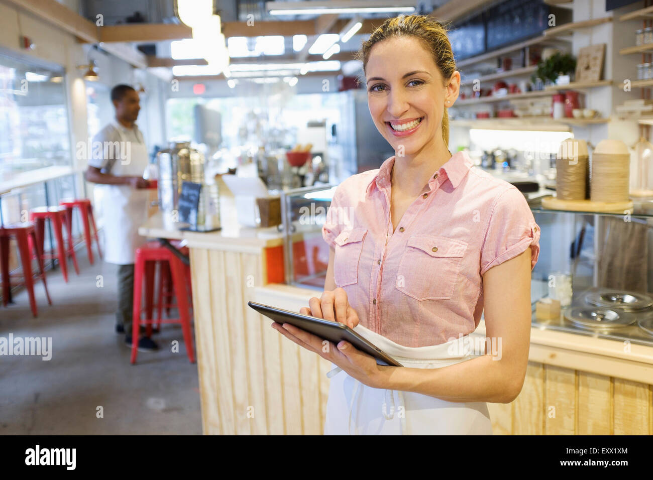 Portrait of bakery owner Stock Photo Alamy