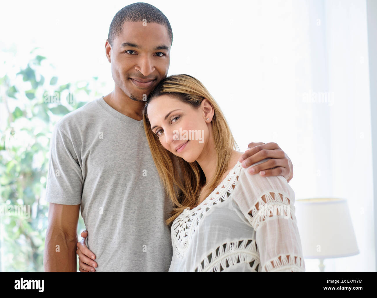 Mid adult couple embracing Stock Photo