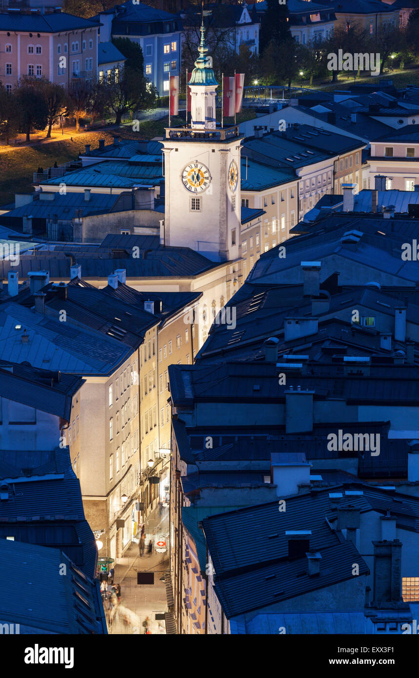 Town hall at night Stock Photo Alamy