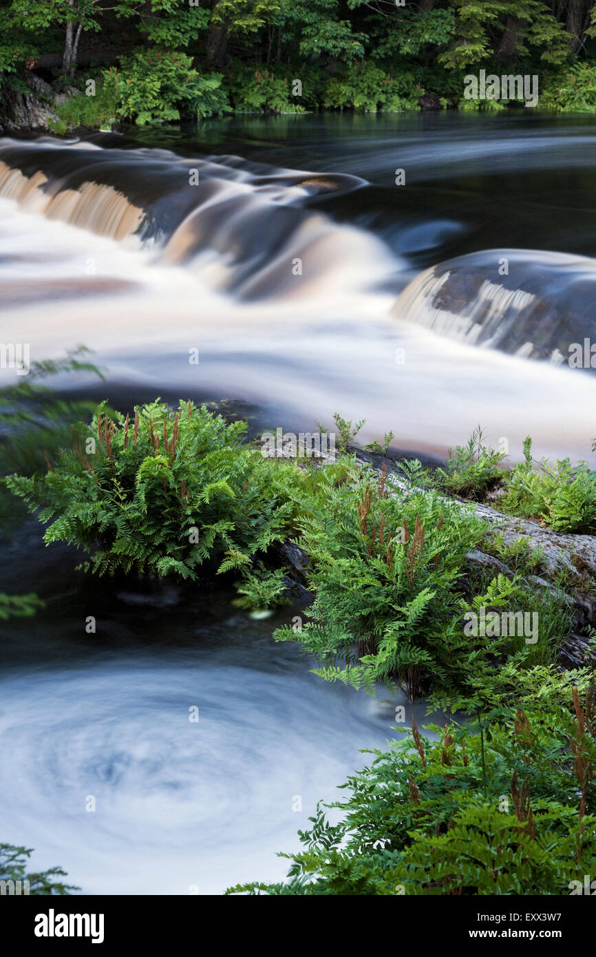 Whirlpool in river Stock Photo